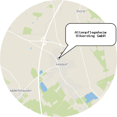 Kartenausschnitt für die Firma Altenpflegeheim Olberding GmbH