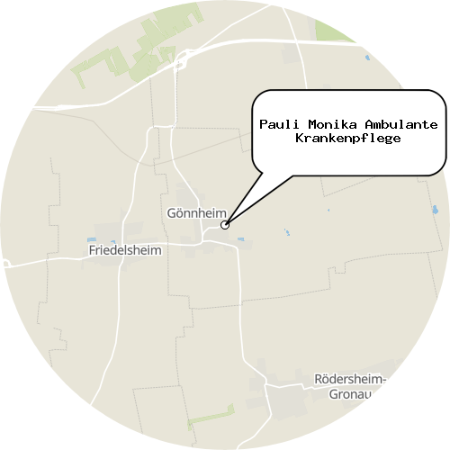 Kartenausschnitt für die Firma Pauli Monika Ambulante Krankenpflege