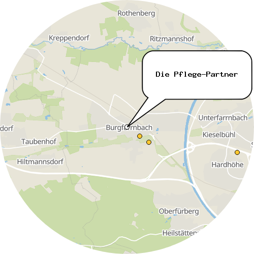 Kartenausschnitt für die Firma Die Pflege-Partner