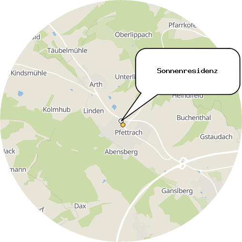 Kartenausschnitt für die Firma Sonnenresidenz