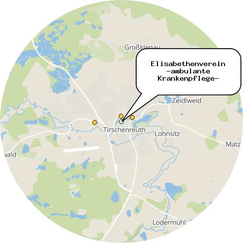 Kartenausschnitt für die Firma Elisabethenverein -ambulante Krankenpflege-