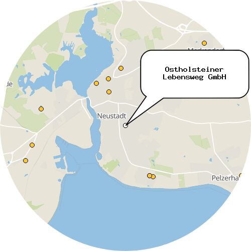 Kartenausschnitt für die Firma Ostholsteiner Lebensweg GmbH