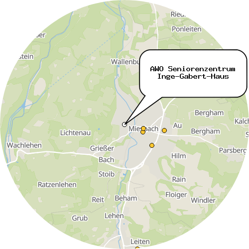 Kartenausschnitt für die Firma AWO Seniorenzentrum Inge-Gabert-Haus