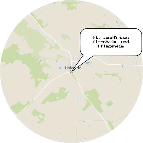 Kartenausschnitt für die Firma St. Josefshaus Altenheim- und Pflegeheim