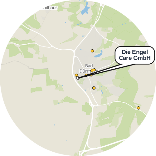 Kartenausschnitt für die Firma Die Engel Care GmbH