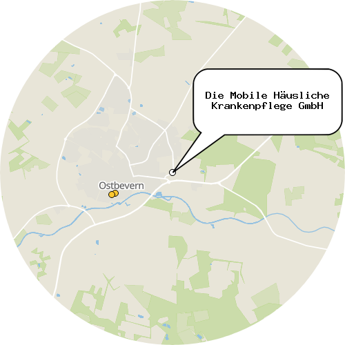 Kartenausschnitt für die Firma Die Mobile Häusliche Krankenpflege GmbH