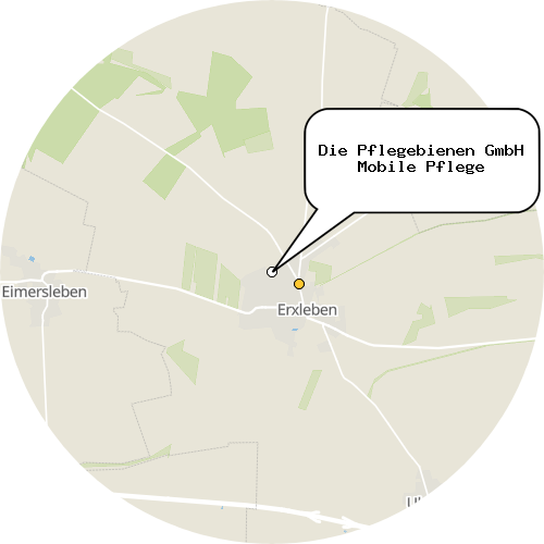 Kartenausschnitt für die Firma Die Pflegebienen GmbH Mobile Pflege