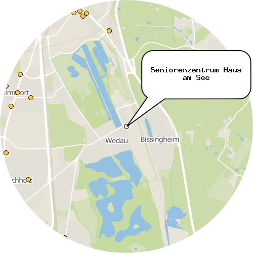 Kartenausschnitt für die Firma Seniorenzentrum Haus am See