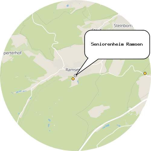 Kartenausschnitt für die Firma Seniorenheim Ramsen