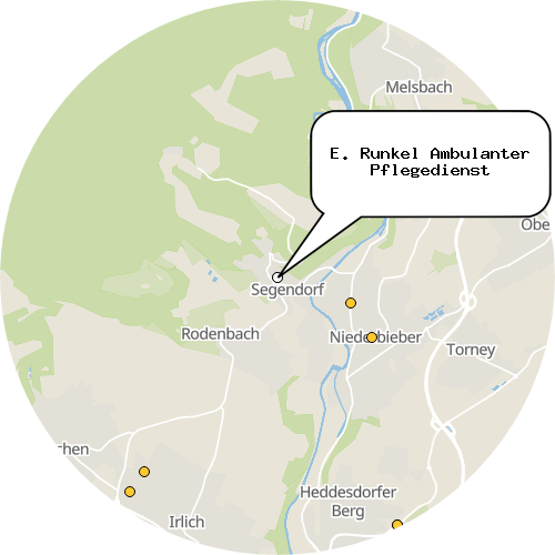 Kartenausschnitt für die Firma E. Runkel Ambulanter Pflegedienst