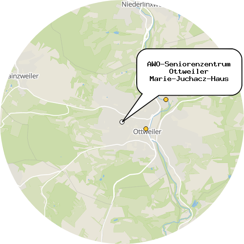 Kartenausschnitt für die Firma AWO-Seniorenzentrum Ottweiler Marie-Juchacz-Haus