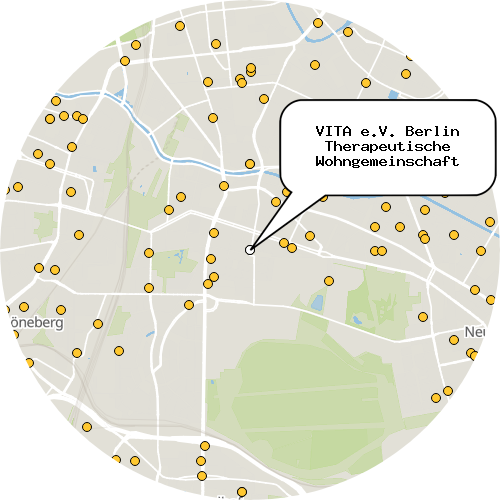 Kartenausschnitt für die Firma VITA e.V. Berlin Therapeutische Wohngemeinschaft