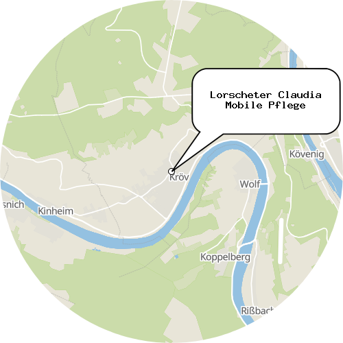 Kartenausschnitt für die Firma Lorscheter Claudia Mobile Pflege