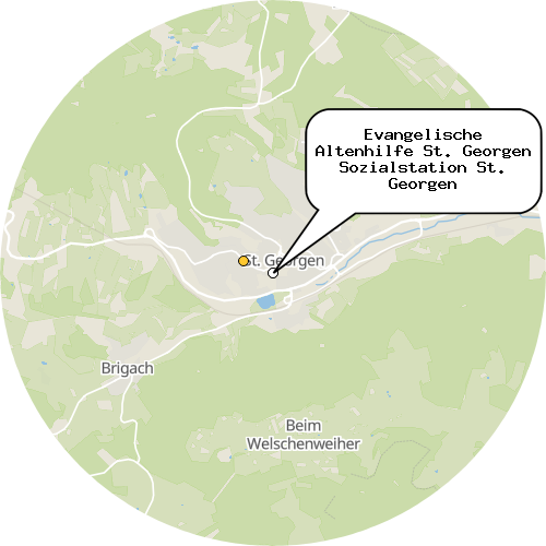 Kartenausschnitt für die Firma Evangelische Altenhilfe St. Georgen Sozialstation St. Georgen