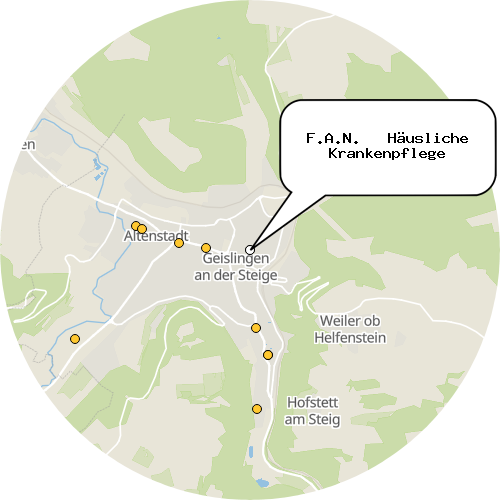 Kartenausschnitt für die Firma F.A.N.   Häusliche Krankenpflege