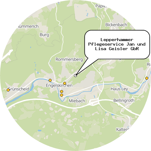 Kartenausschnitt für die Firma Lepperhammer Pflegeservice Jan und Lisa Geisler GbR