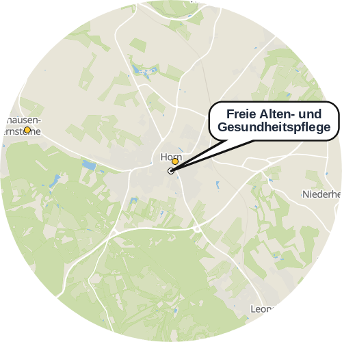 Kartenausschnitt für die Firma Freie Alten- und Gesundheitspflege