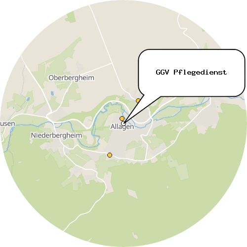 Kartenausschnitt für die Firma GGV Pflegedienst