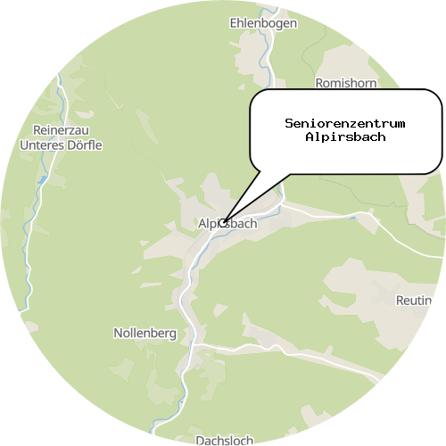 Kartenausschnitt für die Firma Seniorenzentrum Alpirsbach