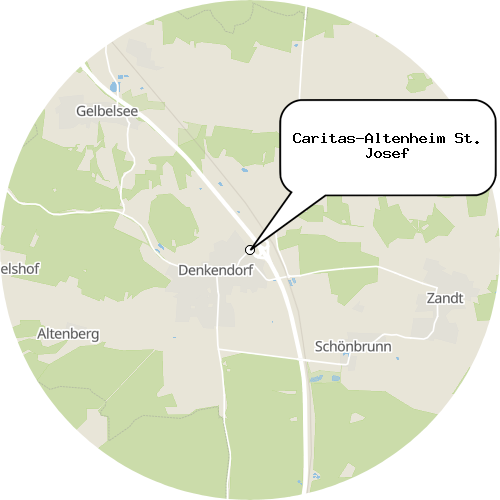 Kartenausschnitt für die Firma Caritas-Altenheim St. Josef