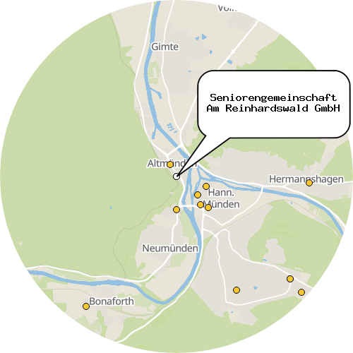 Kartenausschnitt für die Firma Seniorengemeinschaft Am Reinhardswald GmbH