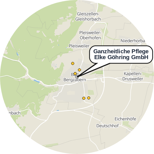Kartenausschnitt für die Firma Ganzheitliche Pflege Elke Göhring GmbH