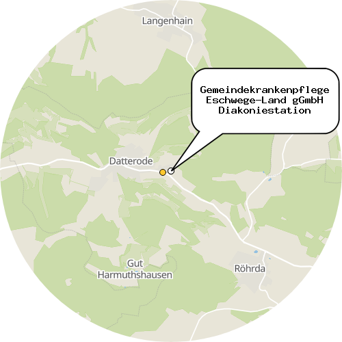 Kartenausschnitt für die Firma Gemeindekrankenpflege Eschwege-Land gGmbH Diakoniestation