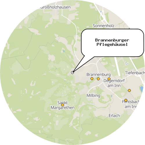 Kartenausschnitt für die Firma Brannenburger Pflegehäusel