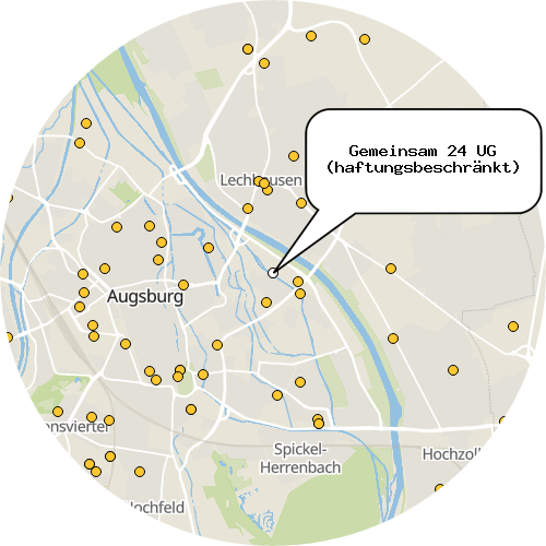 Kartenausschnitt für die Firma Gemeinsam 24 UG (haftungsbeschränkt)