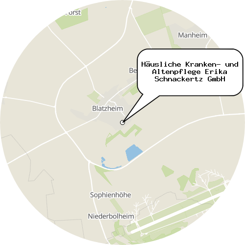 Kartenausschnitt für die Firma Häusliche Kranken- und Altenpflege Erika Schnackertz GmbH