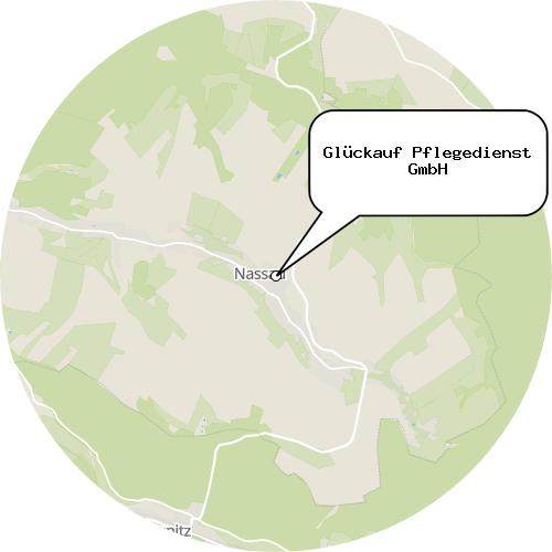Kartenausschnitt für die Firma Glückauf Pflegedienst GmbH