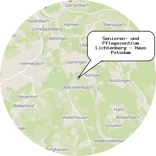 Kartenausschnitt für die Firma Senioren- und Pflegezentrum Lichtenberg - Haus Potsdam