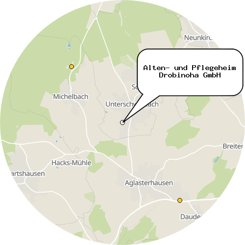 Kartenausschnitt für die Firma Alten- und Pflegeheim Drobinoha GmbH