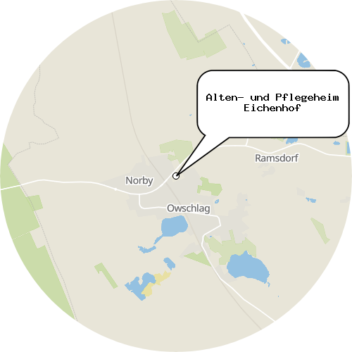 Kartenausschnitt für die Firma Alten- und Pflegeheim Eichenhof