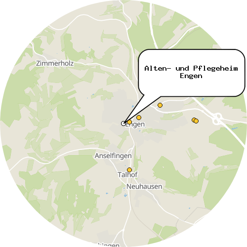 Kartenausschnitt für die Firma Alten- und Pflegeheim Engen