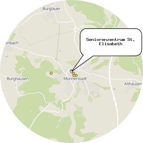 Kartenausschnitt für die Firma Seniorenzentrum St. Elisabeth