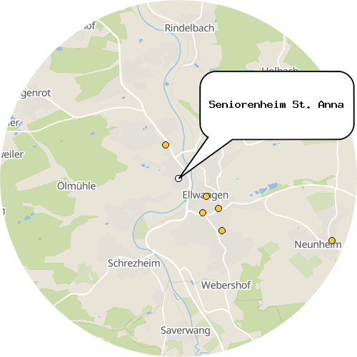 Kartenausschnitt für die Firma Seniorenheim St. Anna