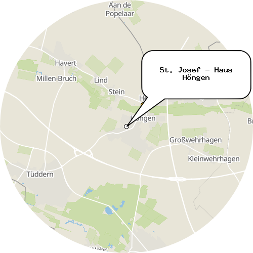 Kartenausschnitt für die Firma St. Josef - Haus Höngen