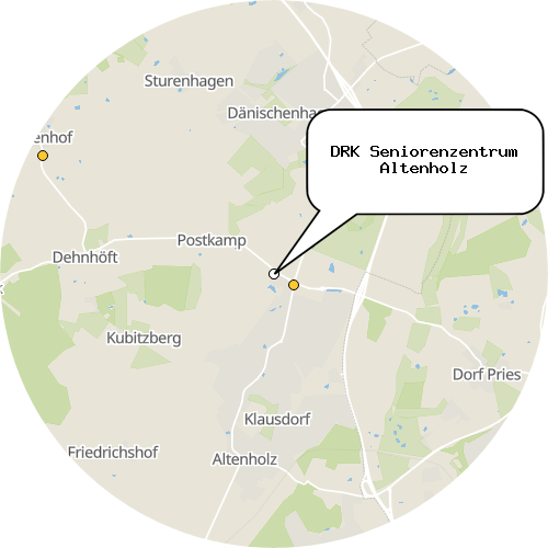 Kartenausschnitt für die Firma DRK Seniorenzentrum Altenholz