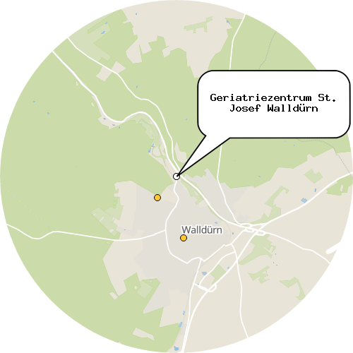 Kartenausschnitt für die Firma Geriatriezentrum St. Josef Walldürn
