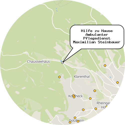 Kartenausschnitt für die Firma Hilfe zu Hause Ambulanter Pflegedienst Maximilian Steinbauer