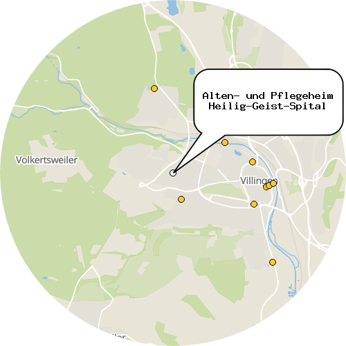 Kartenausschnitt für die Firma Alten- und Pflegeheim Heilig-Geist-Spital