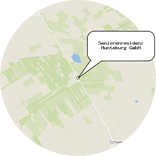 Kartenausschnitt für die Firma Seniorenresidenz Hunteburg GmbH