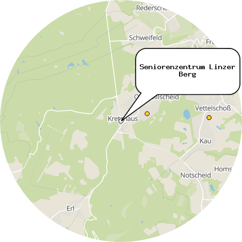 Kartenausschnitt für die Firma Seniorenzentrum Linzer Berg