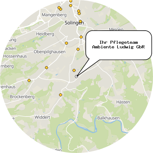 Kartenausschnitt für die Firma Ihr Pflegeteam Ambiente Ludwig GbR