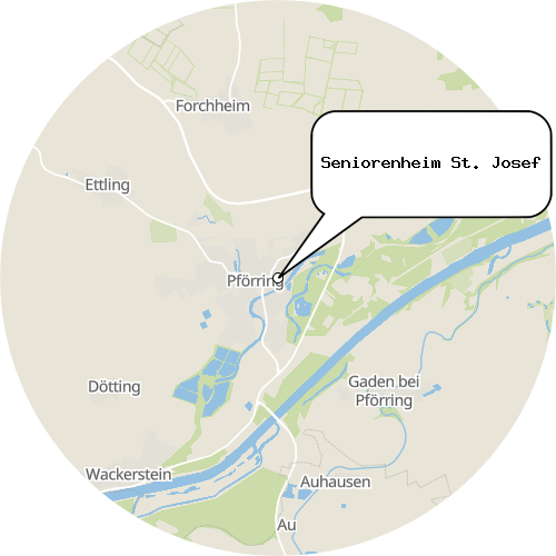Kartenausschnitt für die Firma Seniorenheim St. Josef