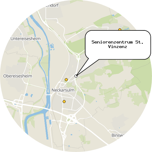 Kartenausschnitt für die Firma Seniorenzentrum St. Vinzenz