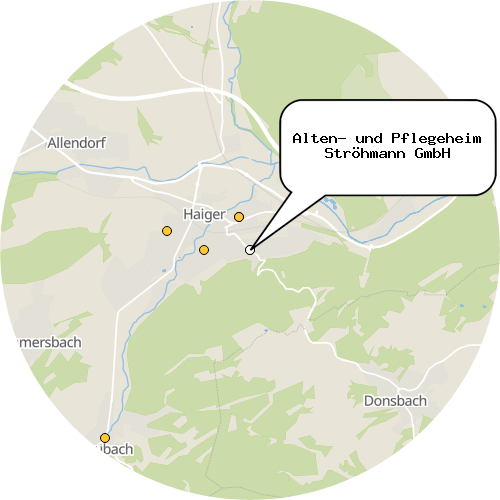 Kartenausschnitt für die Firma Alten- und Pflegeheim Ströhmann GmbH