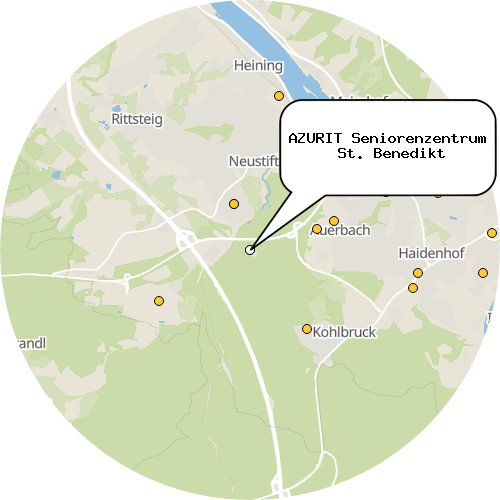 Kartenausschnitt für die Firma AZURIT Seniorenzentrum  St. Benedikt