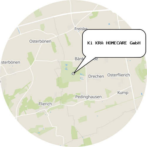 Kartenausschnitt für die Firma Ki KRA HOMECARE GmbH